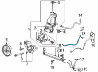 OEM 2022 Chevrolet Silverado 3500 HD Inlet Pipe Diagram - 84150115