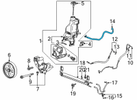 OEM 2022 GMC Sierra 2500 HD Outlet Hose Diagram - 84150117