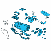 OEM 2019 Cadillac XTS Center Console Diagram - 84389392