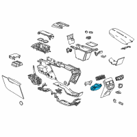 OEM 2014 Cadillac XTS Rear Compartment Diagram - 22984775