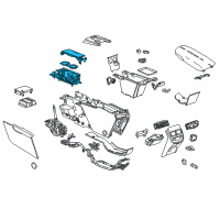 OEM Cadillac Cup Holder Diagram - 84177186