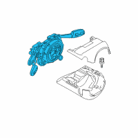 OEM 2009 BMW 128i Steering Column Switch Diagram - 61-31-9-169-071
