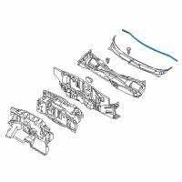 OEM Pontiac G3 Rear Weatherstrip Diagram - 96648169