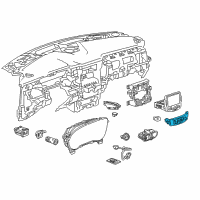 OEM 2021 Chevrolet Traverse Dash Control Unit Diagram - 84344402