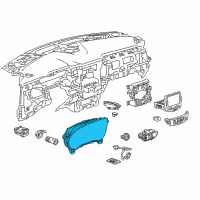 OEM 2020 Chevrolet Traverse Cluster Assembly Diagram - 84817321