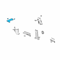 OEM 2010 Saturn Vue Molding, Windshield Garnish Diagram - 20890866