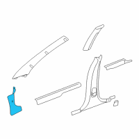 OEM 2004 Chrysler Sebring Panel-COWL Side Trim Diagram - RC46WL5AE