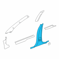 OEM 2003 Chrysler Sebring Panel-B Pillar Trim Diagram - RC20WL5AG