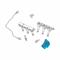 OEM 2002 Saturn Vue Engine Control Module Assembly Diagram - 19299065