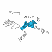 OEM Honda Accord Passage, Water Diagram - 19410-P8A-A00