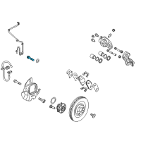 OEM 2014 Hyundai Santa Fe Sport Bolt-Caliper Mounting Diagram - 58151-4D000