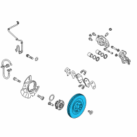 OEM 2015 Kia Sorento Disc-Front Wheel Brake Diagram - 517124Z000