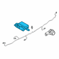 OEM Jeep Compass Module-Parking Assist Diagram - 68403131AA