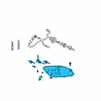 OEM 2005 Ford Taurus Composite Headlamp Diagram - 1F1Z-13008-AB