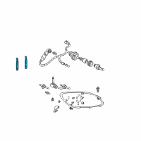 OEM 2002 Mercury Sable Headlamp Assembly Retainer Diagram - YF1Z-13N020-AA