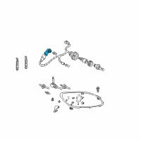 OEM 1998 Ford Taurus Socket & Wire Diagram - F3LY-13411-A
