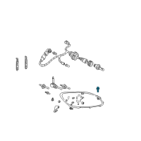 OEM 2000 Ford Taurus Headlamp Assembly Bolt Diagram - -N800394-S435