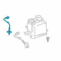 OEM 2004 Toyota Tundra Rear Oxygen Sensor Diagram - 89465-09160