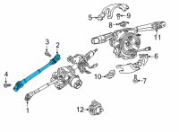 OEM 2016 Jeep Renegade Steering Column Intermediat Shaft Diagram - 68270836AA