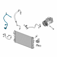 OEM Infiniti QX30 Pipe Assembly-Front Cooler, High Diagram - 92440-5DA4A