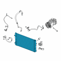 OEM Infiniti Condenser & Liquid Tank Assy Diagram - 92100-5DA0A