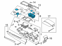 OEM 2022 Lincoln Corsair HOLDER - CUP Diagram - LJ7Z-7813562-BA