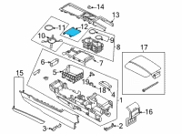 OEM Lincoln PANEL - CONSOLE Diagram - LJ7Z-7804567-AB