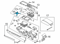 OEM 2020 Lincoln Corsair HOLDER - CUP Diagram - LJ7Z-7813562-BB