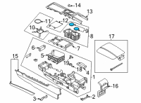 OEM 2022 Lincoln Corsair HOLDER - CUP Diagram - LJ7Z-7813562-AC