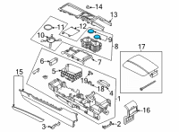 OEM Lincoln Corsair HOLDER - CUP Diagram - LJ7Z-7813562-AC