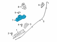 OEM BMW 430i xDrive BOOT LID/TAILGATE PUSHBUTTON Diagram - 51-24-8-492-533