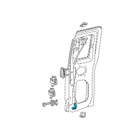 OEM 2000 Ford Ranger Latch Assembly Diagram - 8L5Z-1326413-A