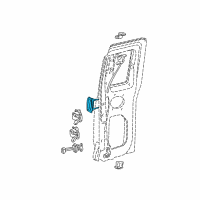 OEM 2008 Ford Ranger Handle, Outside Diagram - 7L5Z-1326604-AA