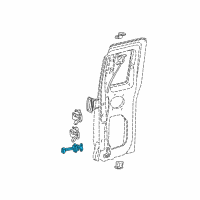 OEM 2000 Ford Ranger Door Check Diagram - F87Z-1327204-AA