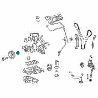 OEM Toyota Highlander Timing Gear Set Diagram - 13521-0P011