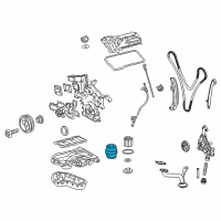 OEM Lexus ES350 Cap Assy, Oil Filter Diagram - 15620-31060