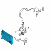 OEM 2003 Hyundai Accent Condenser Assembly-Cooler Diagram - 97606-25500