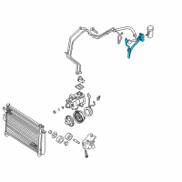 OEM 2001 Hyundai Accent Hose-Cooler Line Suction Diagram - 97763-25000