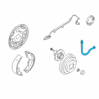 OEM 2001 Nissan Sentra Hose Assy-Brake, Rear Diagram - 46210-4Z015