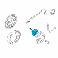 OEM Nissan Sentra Hub Assy-Rear Diagram - 43200-4Z005