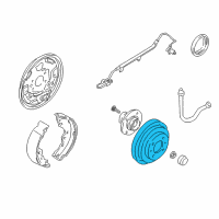 OEM 2003 Nissan Sentra Drum-Brake, Rear Diagram - 43206-4Z801