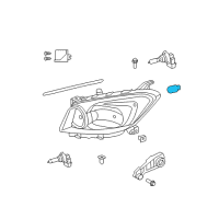 OEM 2007 Toyota 4Runner Taillamp Bulb Diagram - 90981-13044