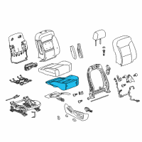 OEM 2015 Cadillac Escalade Passenger Discriminating Sensor Diagram - 84381564