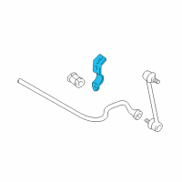 OEM 1990 Toyota Camry Stabilizer Bar Bracket Diagram - 48832-AA010