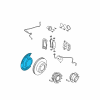 OEM 2007 Ford F-250 Super Duty Splash Shield Diagram - 6C3Z-2K004-C