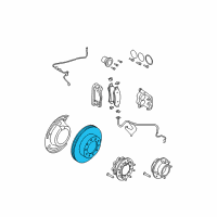 OEM 2008 Ford F-350 Super Duty Rotor Diagram - 7U2Z-1V125-B