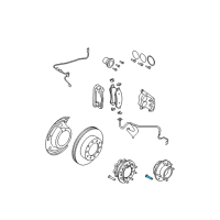 OEM 2009 Ford F-250 Super Duty Lower Ball Joint Stud Diagram - 5C3Z-1107-AA