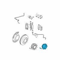 OEM 2005 Ford F-250 Super Duty Hub & Bearing Diagram - AC3Z-1104-D