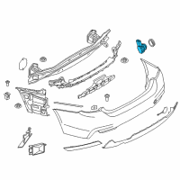 OEM 2017 BMW 328d xDrive Ultrasonic Sensor Diagram - 66-20-9-308-344