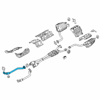 OEM Kia K900 Front Muffler Assembly, Right Diagram - 286113T500